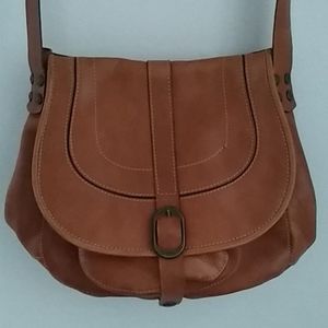 Italian Leather Saddle Bag